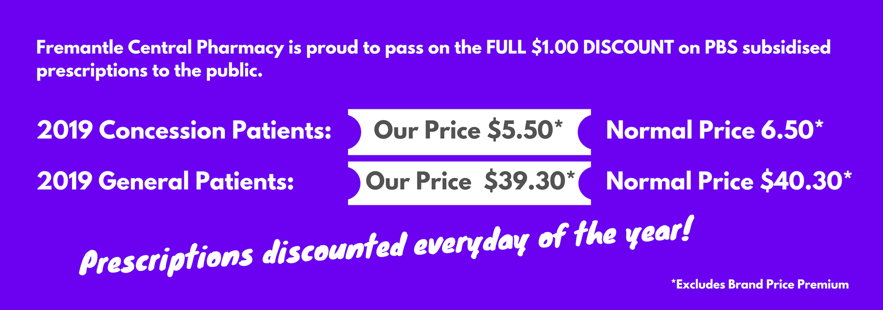 2019 Fremantle Central Pharmacy PBS